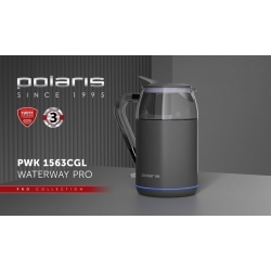 Чайник Polaris PWK 1563CGL 2200Вт графит/прозрачный 