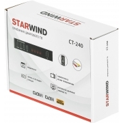 Ресивер DVB-T2 Starwind CT-240, черный