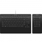 Клавиатура 3Dconnexion Keyboard Pro with Numpad, US-International (QWERTY) (3DX-700092)