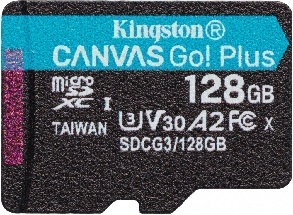 Карта памяти MicroSDXC Kingston Canvas Go Plus 128Gb (SDCG3/128GBSP)