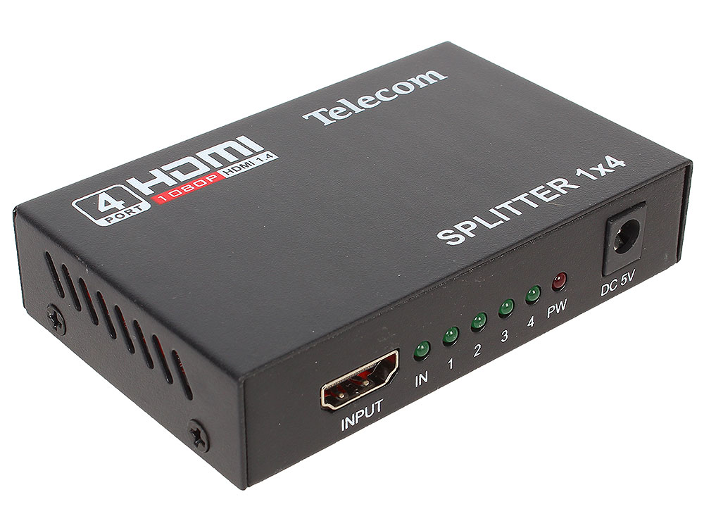 Разветвитель Telecom HDMI 1=)4 TTS5020