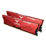 32GB Team Group DDR5 5200 DIMM T-FORCE VULCAN Red Gaming Memory FLRD532G5200HC40CDC01 Non-ECC 16GBx2 CL40 1.25V RTL (659803)