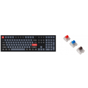 Клавиатура проводная, Q6-M3,RGB подсветка,коричневый свитч,104  кнопоки, цвет черный
