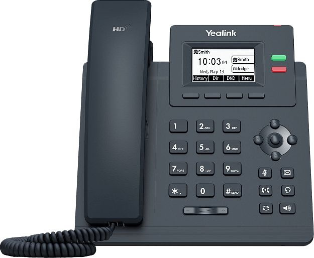 Телефон SIP Yealink SIP-T31P WITHOUT PSU, черный