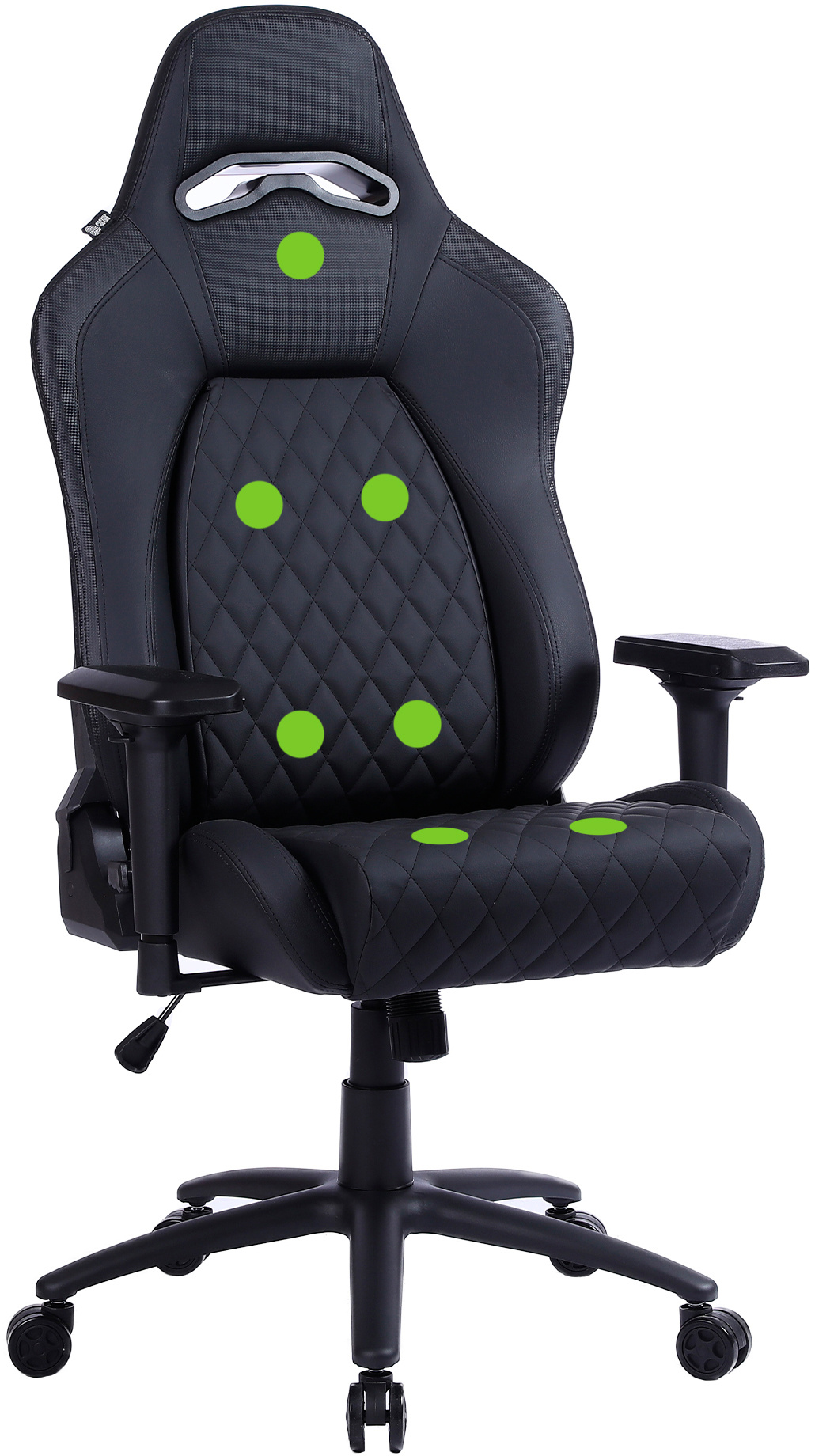 Кресло игровое Cactus черный (CS-CHR-130-M)