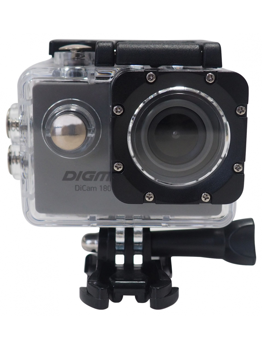 Экшн-камера Digma DiCam 180, серый