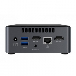 Платформа Intel NUC BOXNUC7CJYH Nettop NUC, Intel Celeron J4005 (2.0GHz/up to 2.7GHz), SO-DIMM DDR4 2 slots (up to 8gb max), Intel UHD Graphics 600 (HDMI x2),  power adapter, WIFi/BT/LAN, USB 3.2 Gen1 Type-A x3, USB 2.0 Type-A, black, VESA
