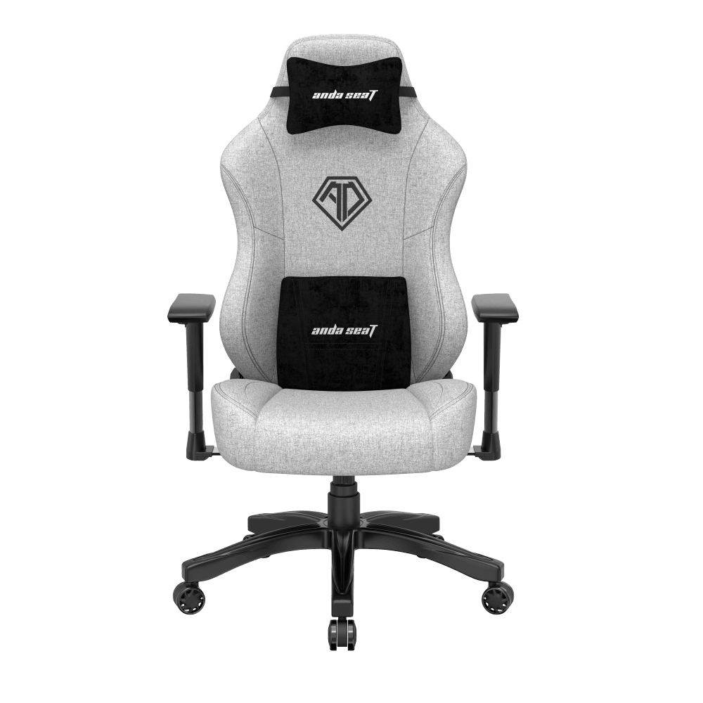 Кресло игровое Anda Seat Phantom 3, цвет серый, размер L (90кг), материал ткань (модель AD18)