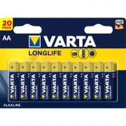 Батарейка Varta LONGLIFE LR6 AA BL20 Alkaline 1.5V (4106) (20/200) 04060420