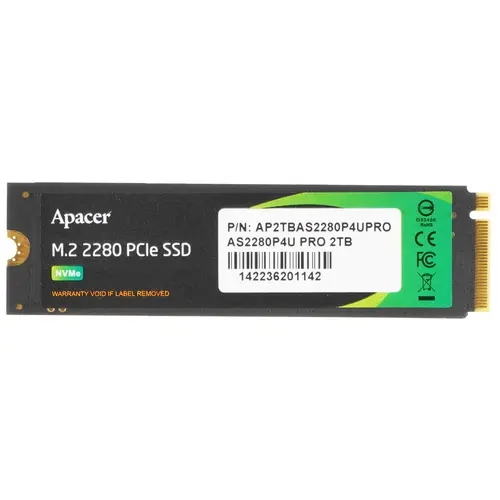 SSD накопитель M.2 Apacer 2TB AS2280P4U PRO (AP2TBAS2280P4UPRO-1)
