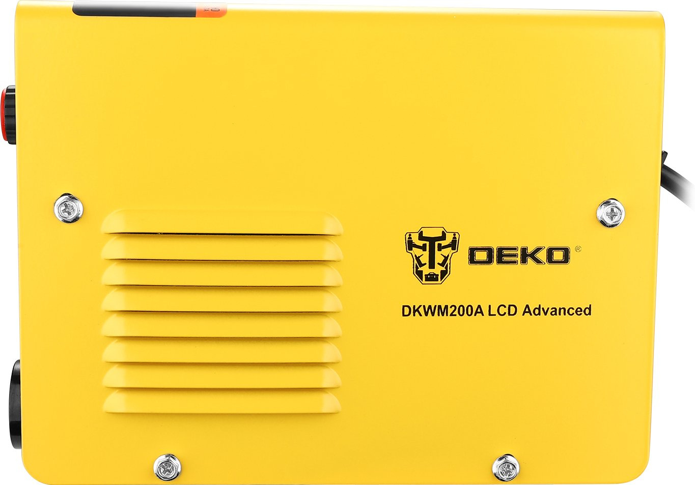 Сварочный аппарат Deko DKWM200A LCD Advanced, DKM BLACK, DKMC1, набор электродов инвертор ММА 7.8кВт