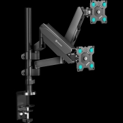 Кронштейн-газлифт для двух мониторов ONKRON G140 чёрный