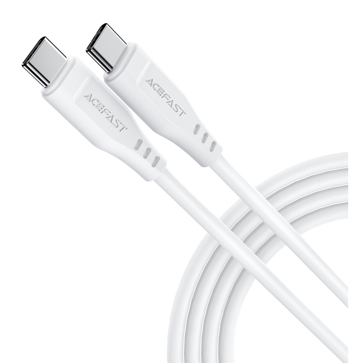 Кабель ACEFAST C3-03 USB-C to USB-C TPE charging data cable для подзарядки и передачи данных. Цвет: белый