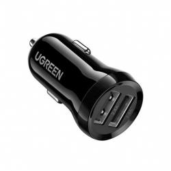 Автомобильное зарядное устройство UGREEN Dual USB Car Charger ED018 (50875)
