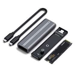 Внешний корпус Satechi USB-C NVME AND SATA SSD ENCLOSURE. Цвет: серый космос