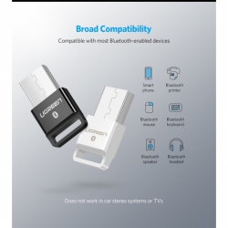 Адаптер UGREEN US192 (30443) USB Bluetooth 4.0 Adpater. Цвет: белый