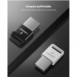 Адаптер UGREEN US192 (30443) USB Bluetooth 4.0 Adpater. Цвет: белый