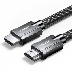 Кабель UGREEN HD136 (70325) HDMI M/M Zinc Alloy Cable. Длина 3 м. Цвет: черный