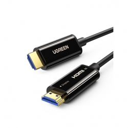 Кабель UGREEN HD141 (80406) 8K HDMI Male to Male Fiber Optic Cable. Длина: 10м. Цвет: черный