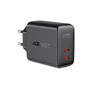 Зарядное устройство ACEFAST A9 PD40W USB-C+USB-C dual port charger EU (AF-A9-BK)
