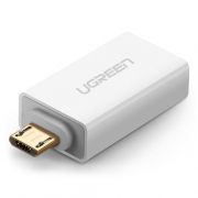 Адаптер UGREEN US195 (30529) Micro USB to USB 2.0 OTG Adapter. Цвет: белый