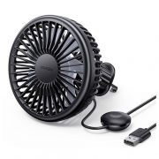 Вентилятор автомобильный UGREEN LP436 (10421) Air Vent Car Electric USB Fan. Цвет: черный