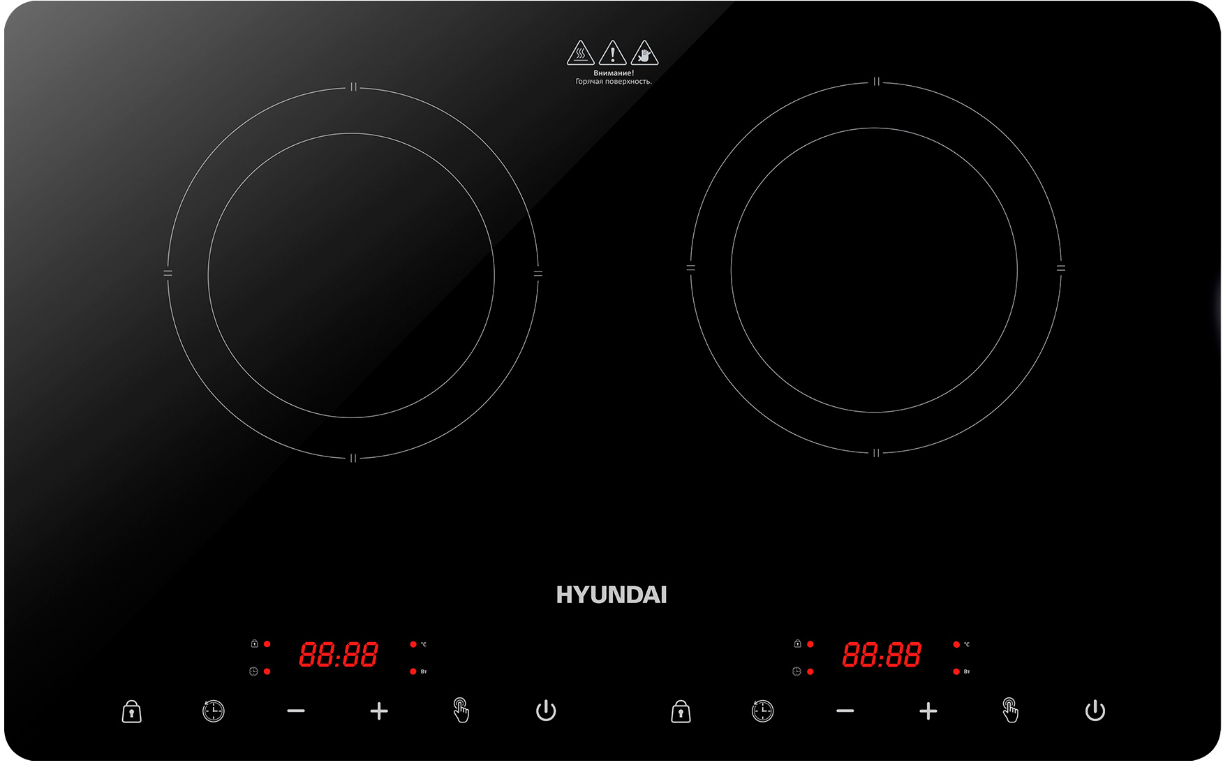 Плита Индукционная Hyundai HYC-0109, черный 