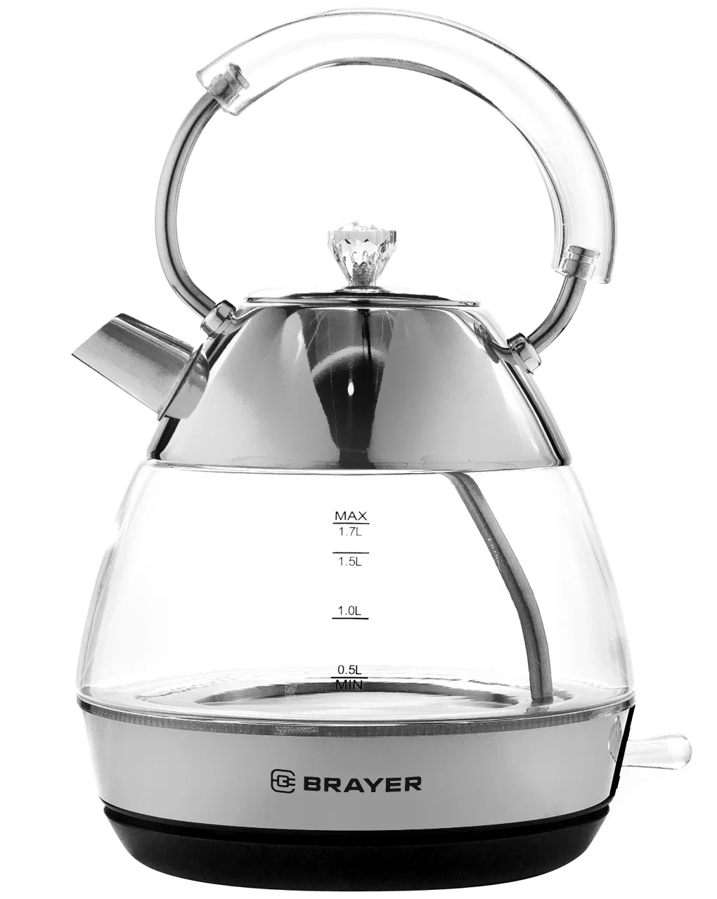 Чайник Brayer 1027BR 2200 Вт, металлик (BR1027)