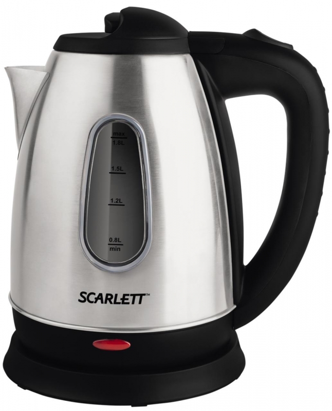 Чайник Scarlett SC-EK21S20 черный/серебристый