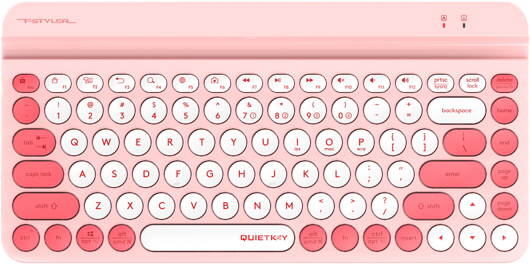 Клавиатура A4Tech Fstyler FBK30, розовый