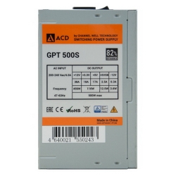 GPT500S (GPT-500S) 500W, 82% (max 85%), 120mm FAN, PCIE 6+2PIN*1, OEM {10}