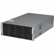 SuperMicro CSE-847BE2C-R1K28WB  4U, 36 x 3.5" SAS HDD, тип совм. мат.плат: 12"x10", 13.68"x13", 9.6"x9.6", 7 слотов расширения (3 LP), семь 80мм вентиляторов, 2 x LAN, БП 1280Вт 80Plus Platinum