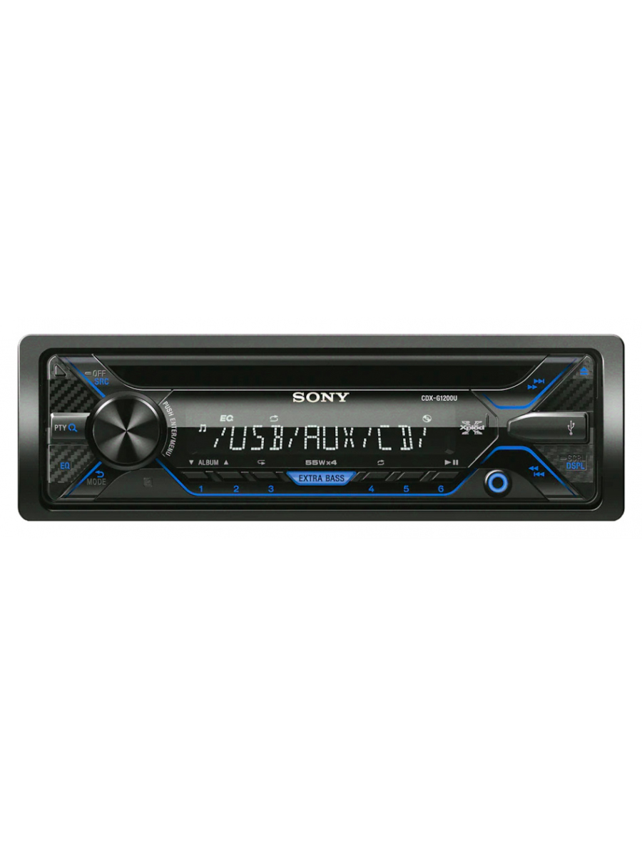 Автомагнитола CD Sony CDX-GT1201U 1DIN 4x55Вт
