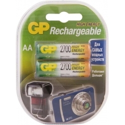 Перезаряжаемые аккумуляторы GP 270AAHC AA, емкость 2650 мАч - 2 шт. в клемшеле 4891199077746