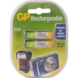 Перезаряжаемые аккумуляторы GP 100AAAHC AAA, емкость 930 мАч - 2 шт. в клемшеле 4891199079061