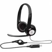 Наушники Logitech Stereo Headset H390 черный (981-000803)