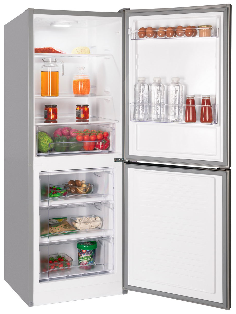 Двухкамерный холодильник NordFrost NRB 131 I серебристый