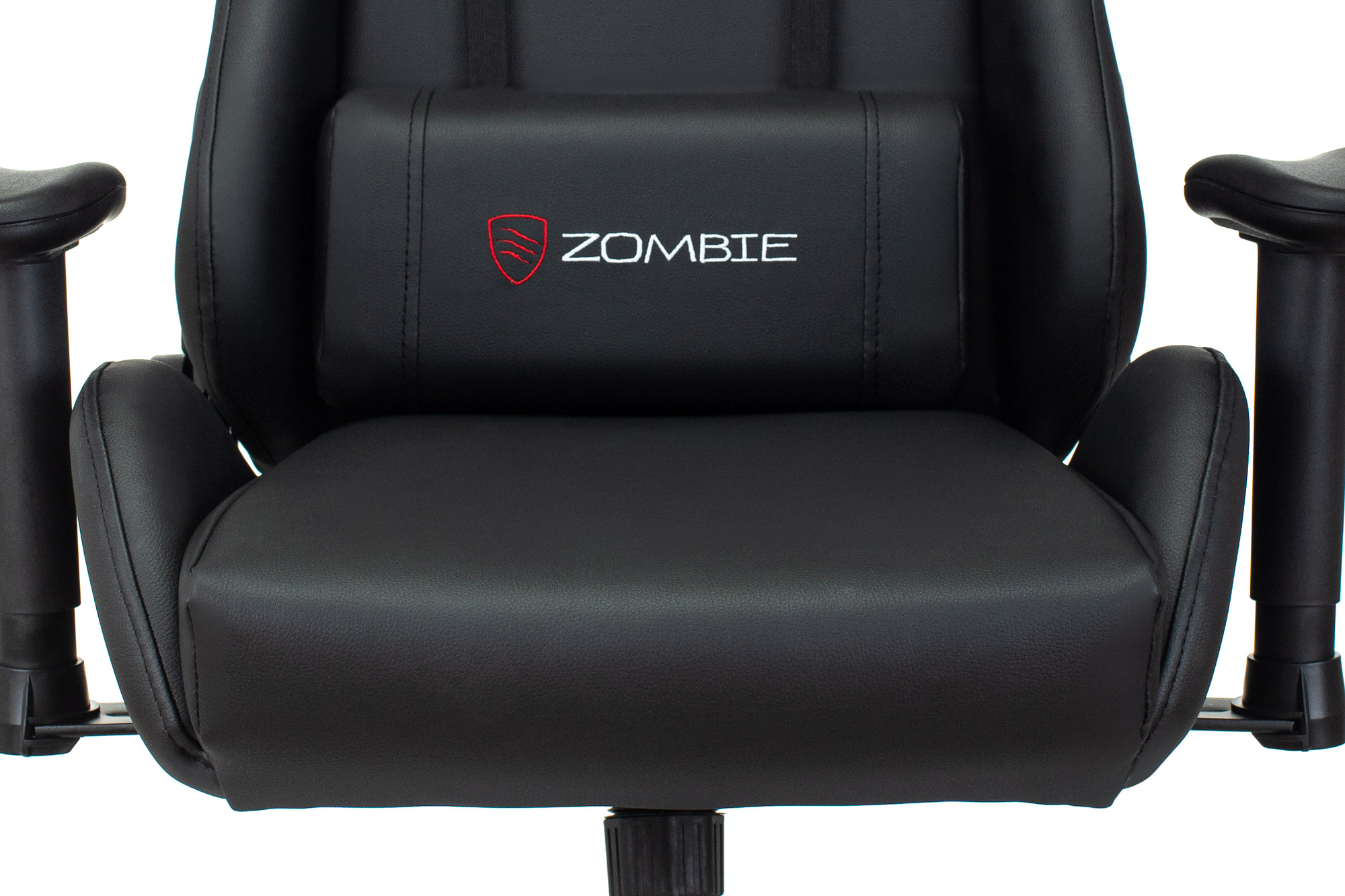 Кресло игровое Zombie Formula черный/красный эко.кожа крестов. пластик