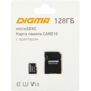 Флеш карта microSDXC 128Gb CARD10 (DGFCA128A01)
