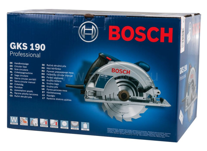 Пила дисковая циркулярная сетевая Bosch GKS 140, 1400Вт, картон (06016B3020) (563220)
