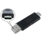 OTG / USB 2.0 Card Reader and Power & Sync KeyChain Adapter (UCR02A) OEM {50}