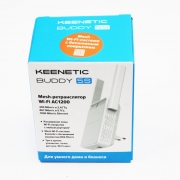 Keenetic Buddy 5S (KN-3410) Двухдиапазонный Mesh-ретранслятор сигнала Wi-Fi AC1200 с портом Gigabit Ethernet {24} (920922)