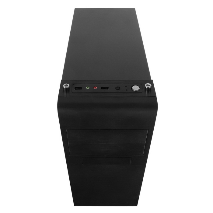 Корпус Miditower ExeGate UN-603-UN350 (ATX, БП UN350 с вент. 12см, 2*USB, аудио, черный)
