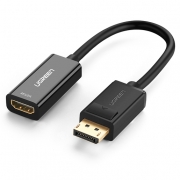 Конвертер UGREEN MM137 (40363) DisplayPort to HDMI Female Converter 4K*2K. Цвет: черный