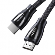 Кабель UGREEN HD140 (80405) HDMI 2.1 Male To Male Cable 8K Braided Cable. Длина: 5м. Цвет: черный