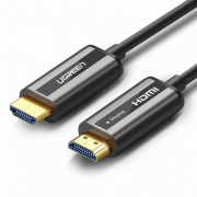 Кабель UGREEN HD132 (50717) HDMI Zinc Alloy Optical Fiber Cable. Длина 10 м. Цвет: черный