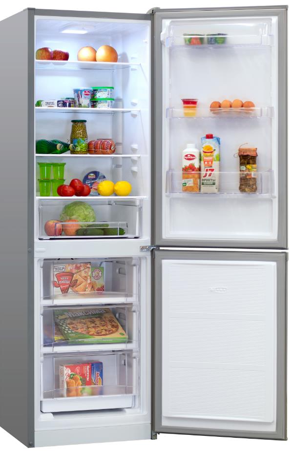 Холодильник с морозильником Nordfrost NRB 152 932 серый