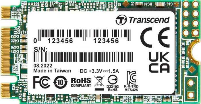 SSD накопитель M.2 Transcend MTS425 1Tb (TS1TMTS425S)