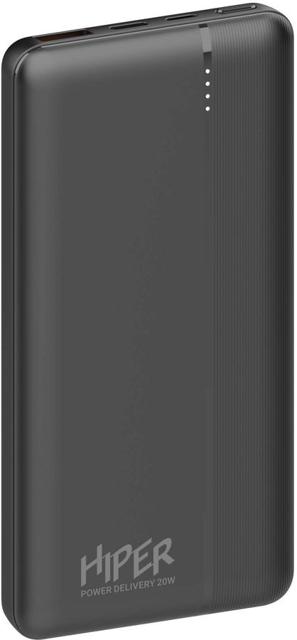  Мобильный аккумулятор Hiper 10000mAh черный (MX PRO 10000 BLACK)