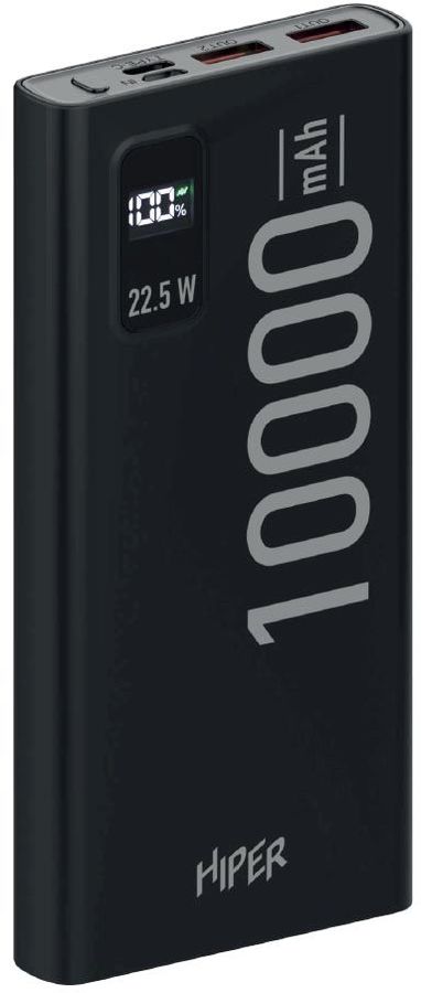 Мобильный аккумулятор Hiper 10000mAh черный (EP 10000 BLACK)